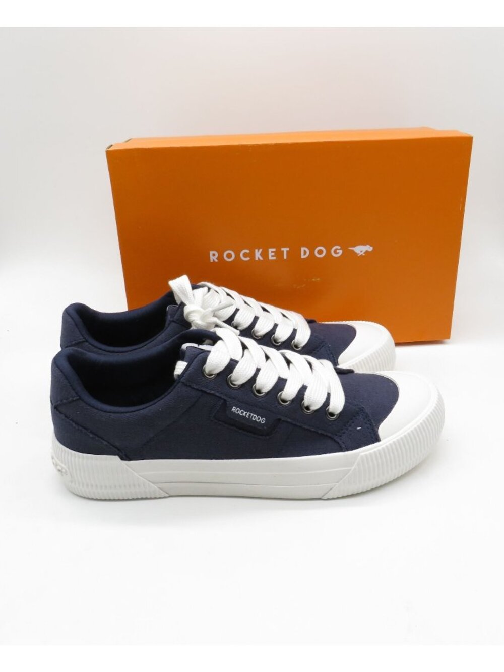 Rocket Dog Womens Cheery Shaw Cotton Navy Canvas Sneakers Size 8 M NEW
